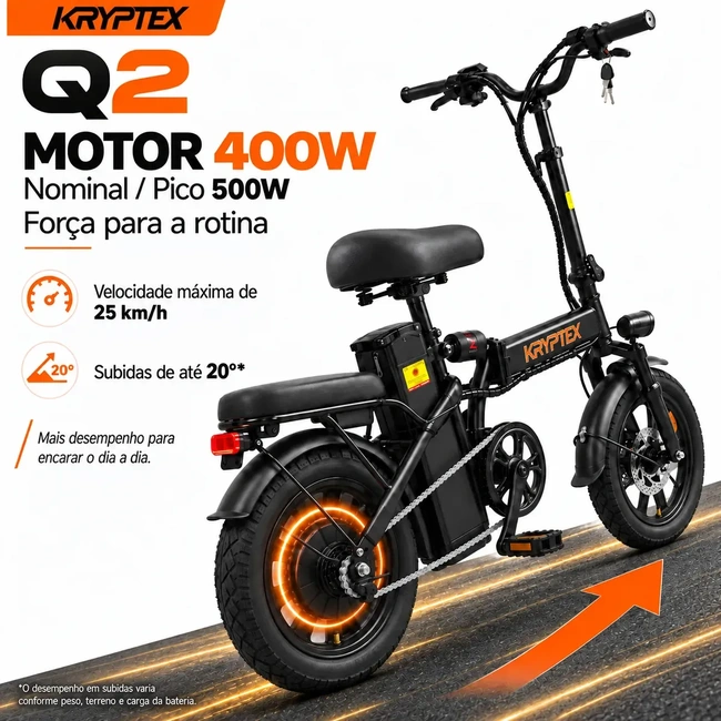 Bicicleta Eletrica Dobravel 500w 48v 10ah Adulto Urbana 1